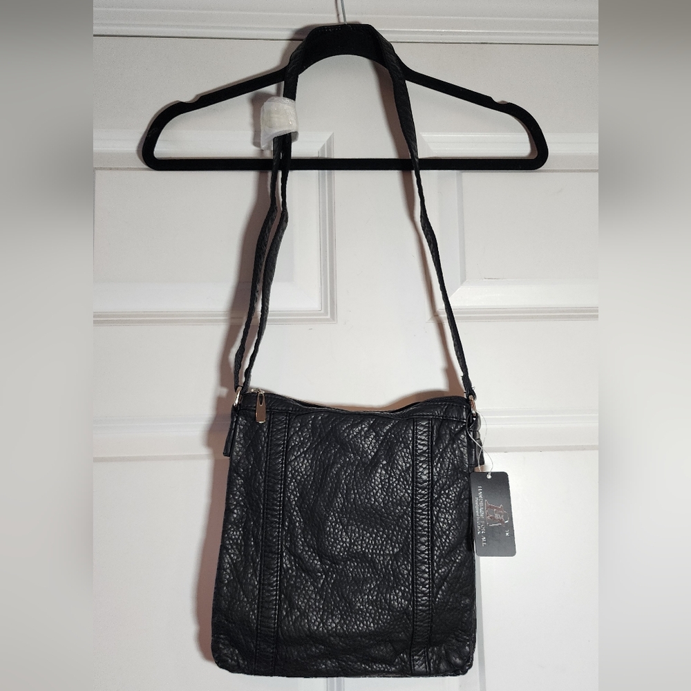 NWT Handbags For All Black Medium Sized Crossbody Bag